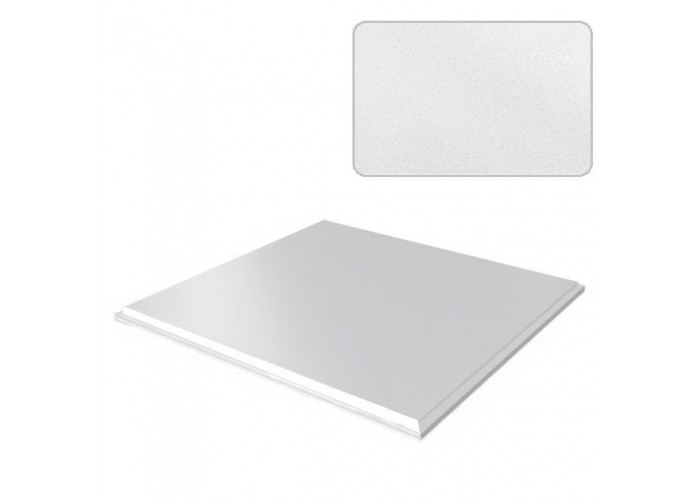 Потолок кассетный Cesal Art Жемчужно-белый C01 ЗС К45 300х300 мм