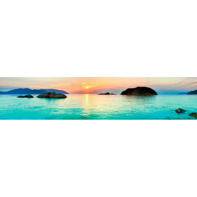 КУХОННЫЙ ФАРТУК МДФ 0,6Х2,44М, ЗАКАТ НА МОРЕ