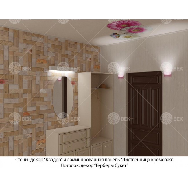 Панель ПВХ 3D Век Квадро